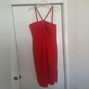 Elegant Red Cocktail Dress